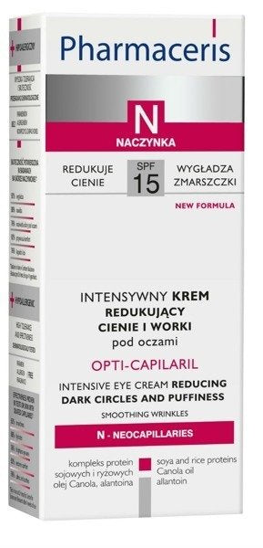 Original packaging photo of Pharmaceris N Opti-Capilaril under eye cream box