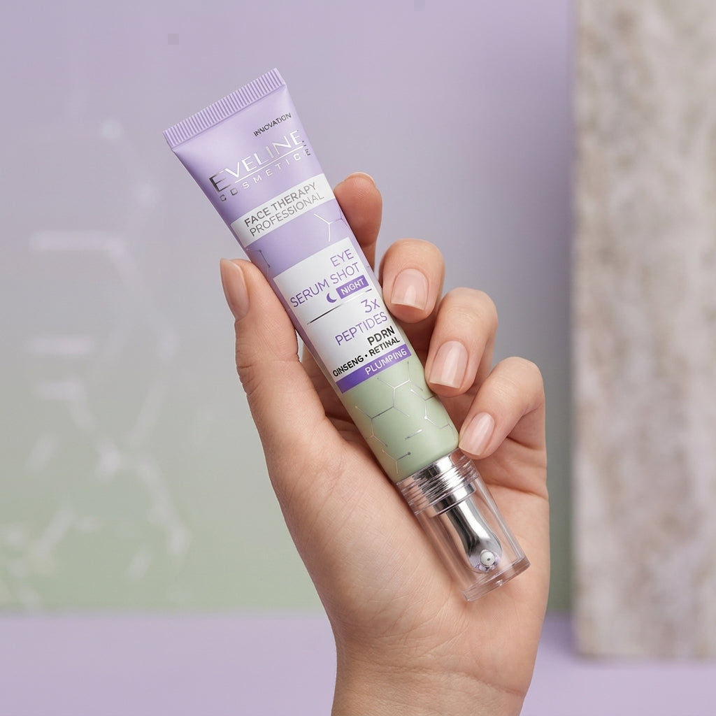 Eveline Serum Shot Eye Serum tube being held