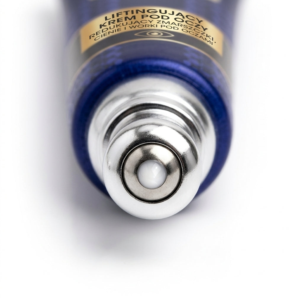 Metallic roller-ball applicator of Bielenda Exosomes of Youth Eye Cream
